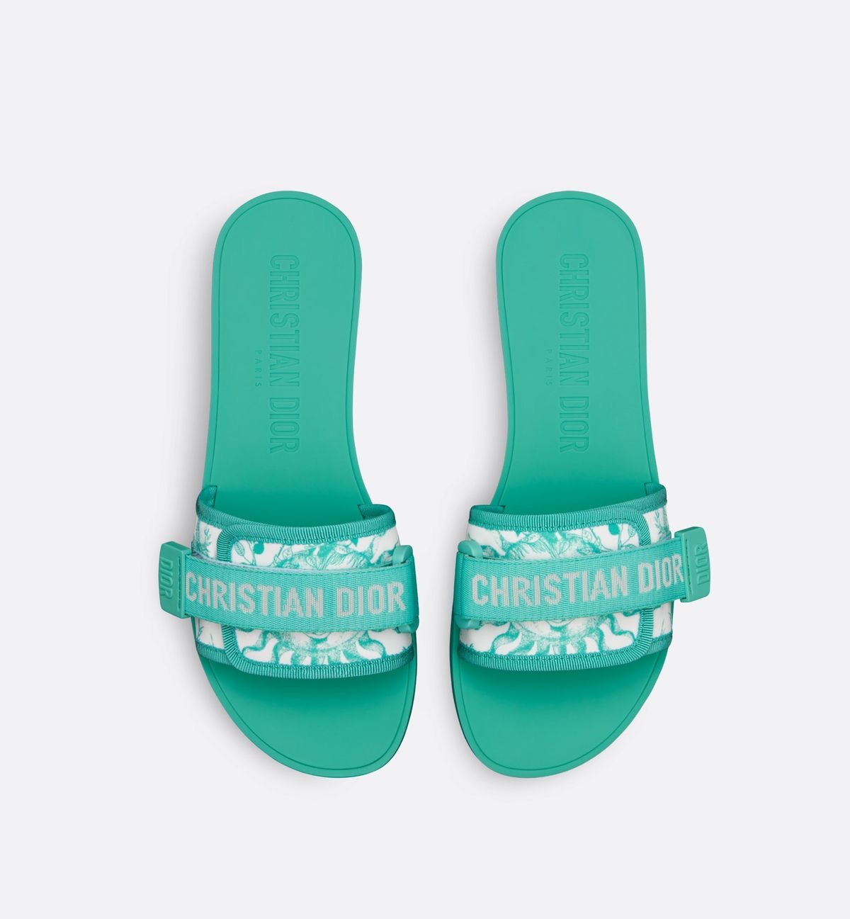 GIGI GREEN STRAP SANDALES