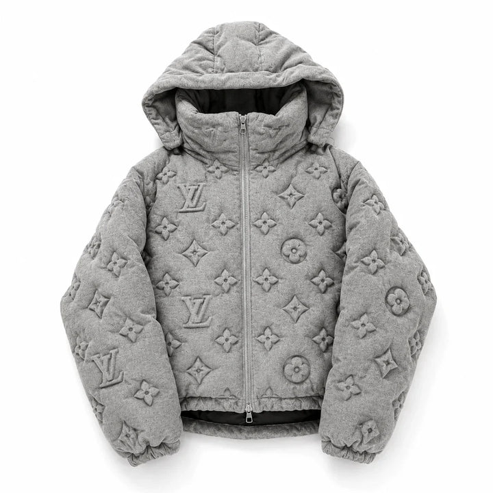 LOVIE GREY PUFFER JACKET