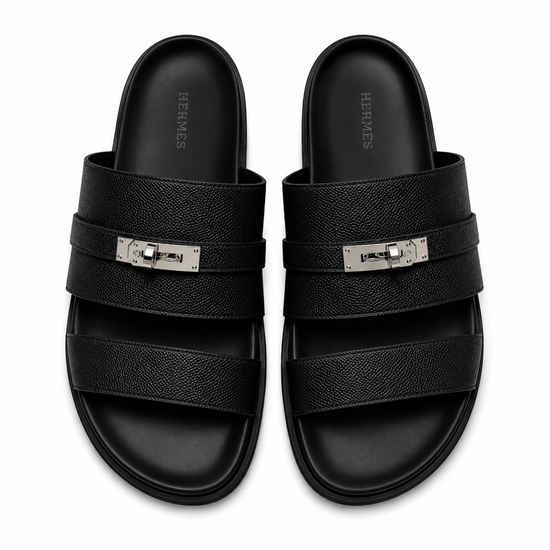 HER JACKSON BLACK SANDALES