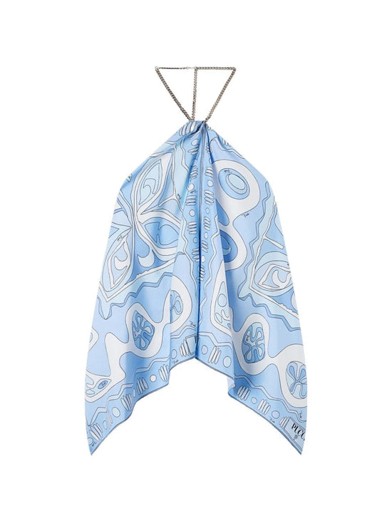 PUC SAIMY SKY BLUE TOP