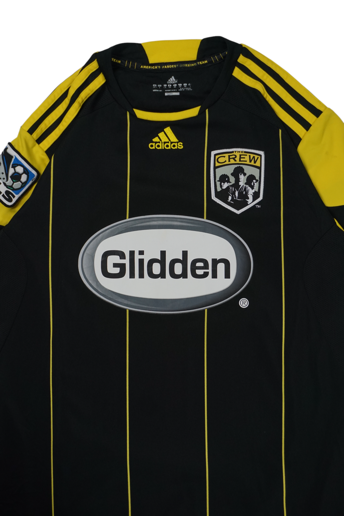 Vintage Columbus Crew 2010 Away Kit MLS Patch Football Shirt