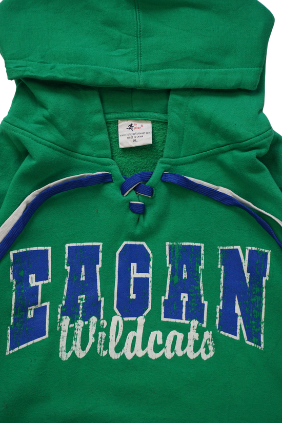 Vintage EAGAN Wildcats Geen Hoodie