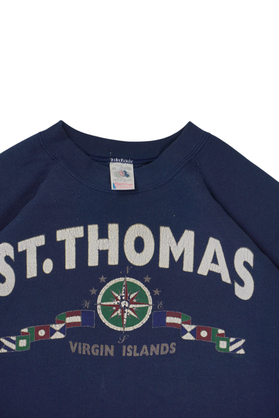 Vintage Fruit of the Loom Navy Sweatshirt