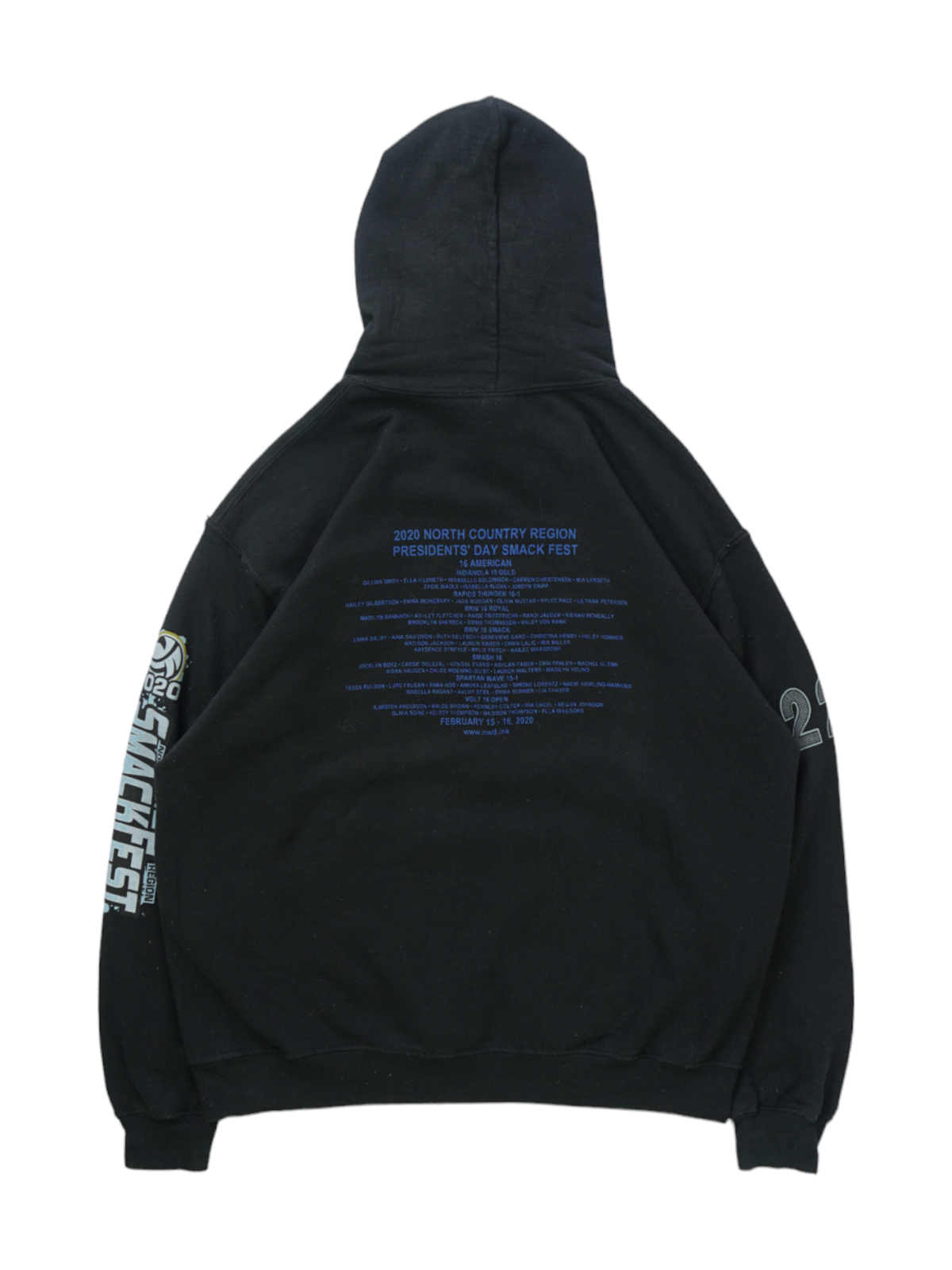 Vintage Gildan Smackfest 2020 Black Hoodie