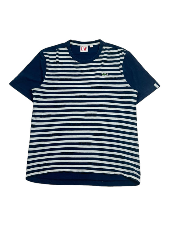 Vintage Lacoste Striped Navy T-Shirt