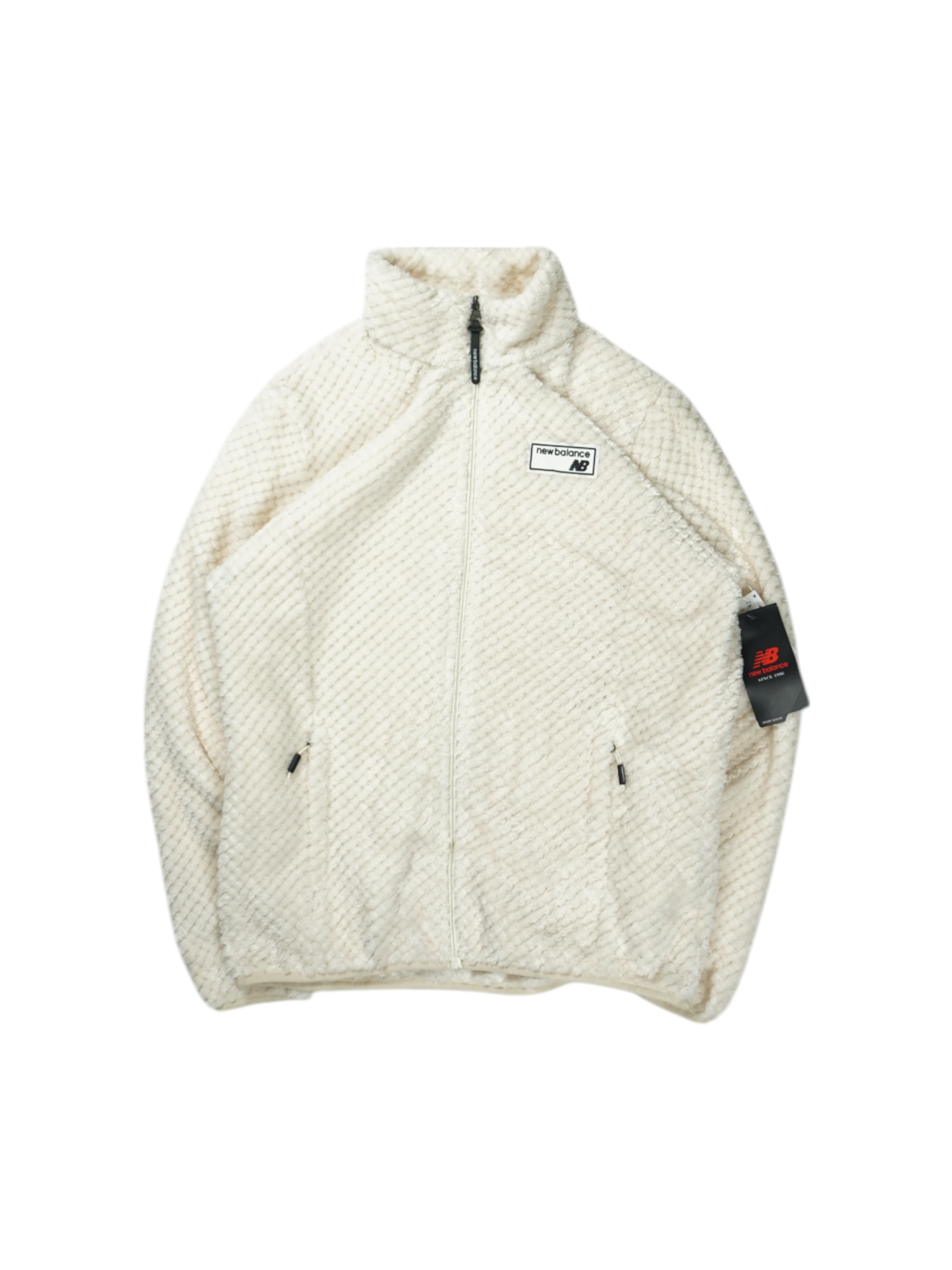 Vintage New Balance Off-White Fleece Jacket