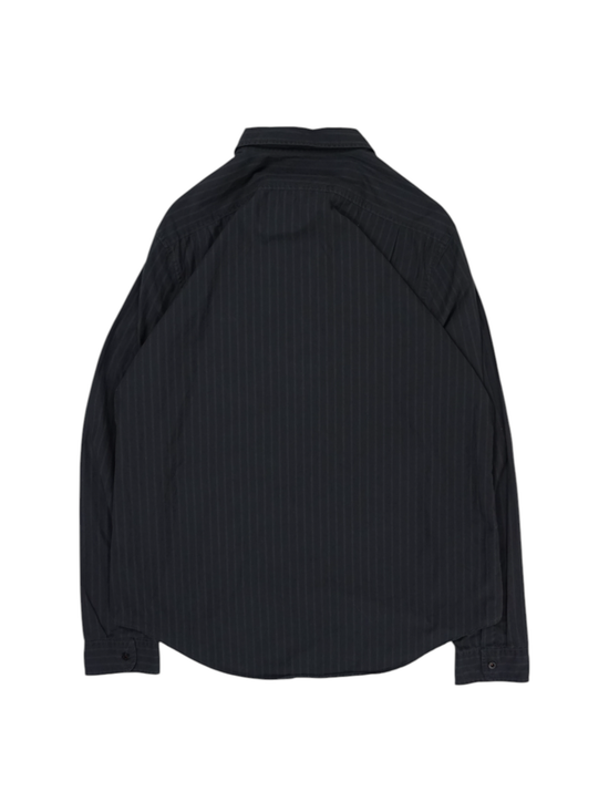 Vintage Ralph Lauren Black With Grey Stripes Shirt