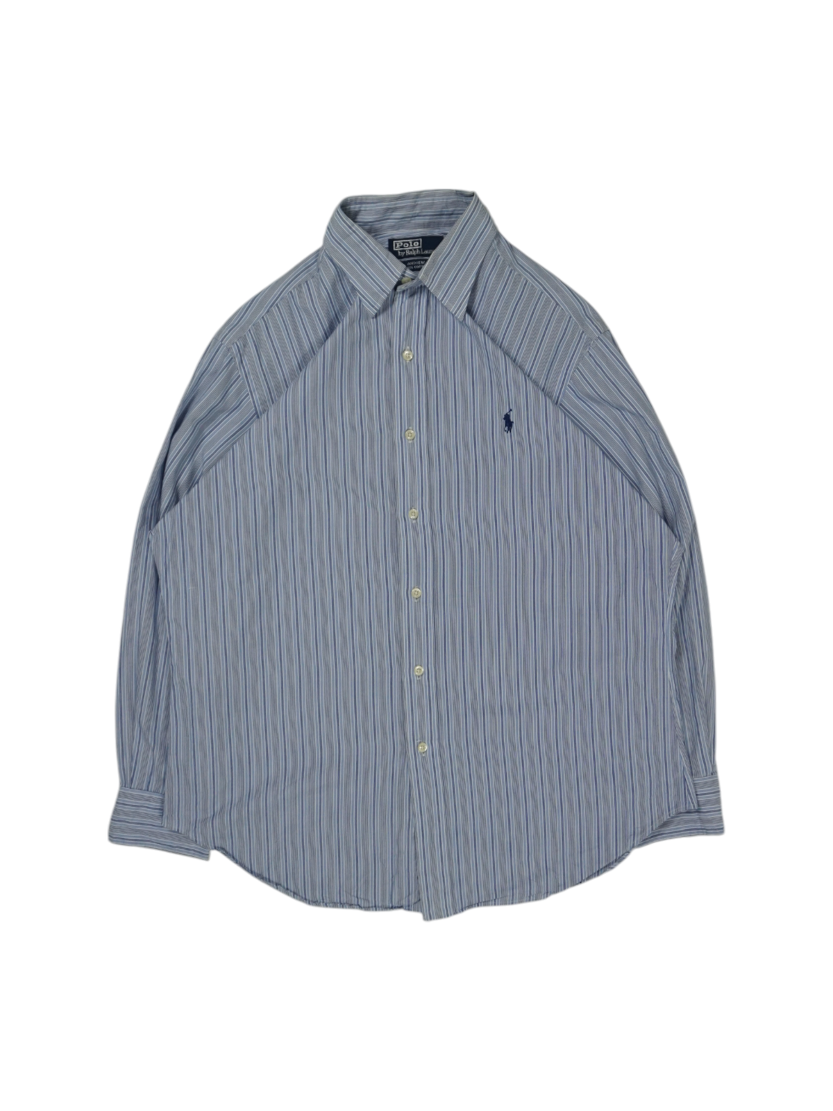 Vintage Ralph Lauren Blue White Andrew Shirt