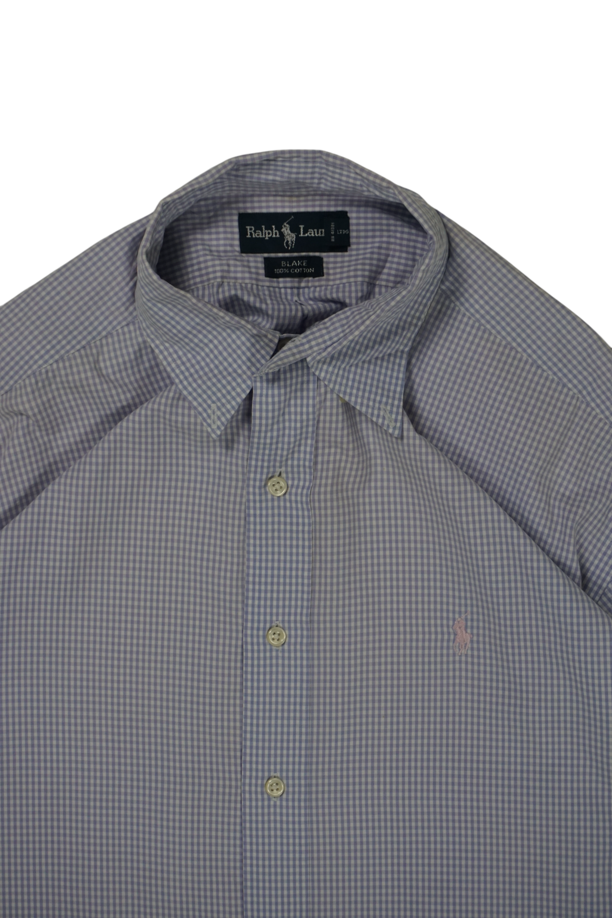 Vintage Ralph Lauren Blue White Blake Shirt