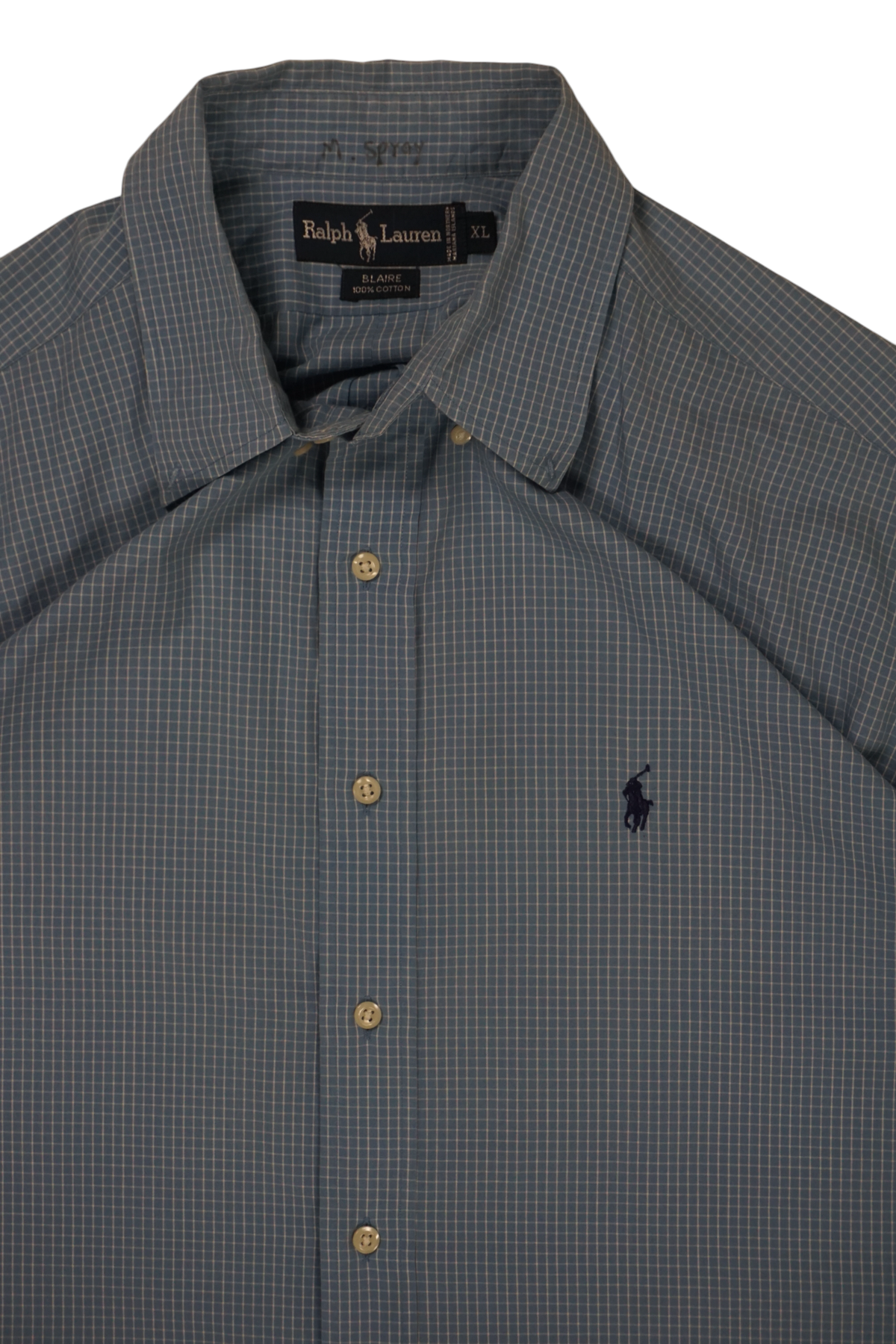 Vintage Ralph Lauren Blue White Shirt