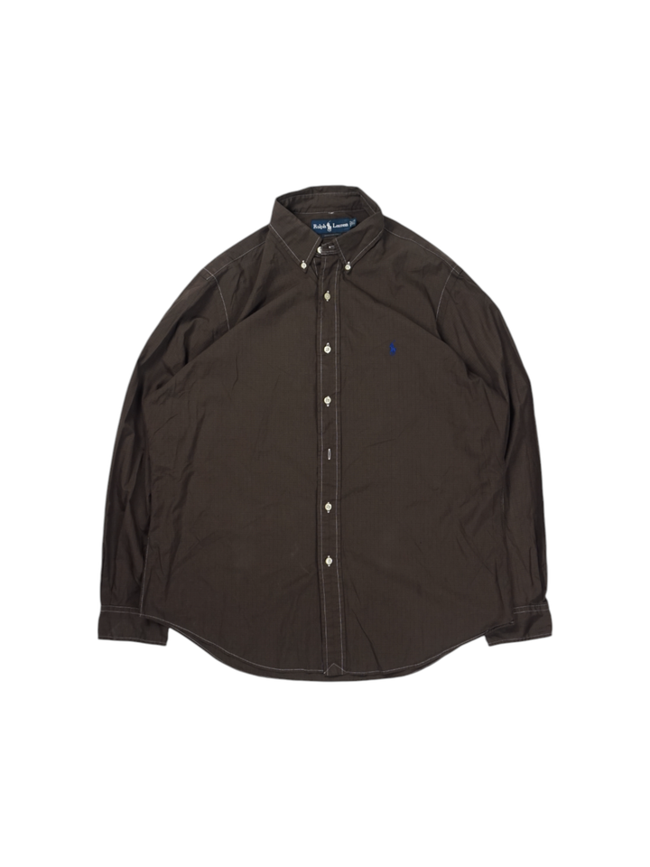 Vintage Ralph Lauren Brown Plain Shirt