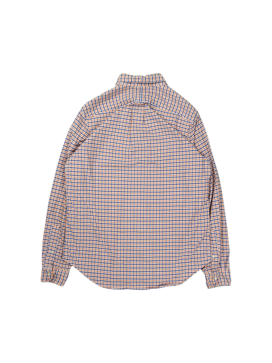 Vintage Ralph Lauren Orange Blue Checkered Shirt