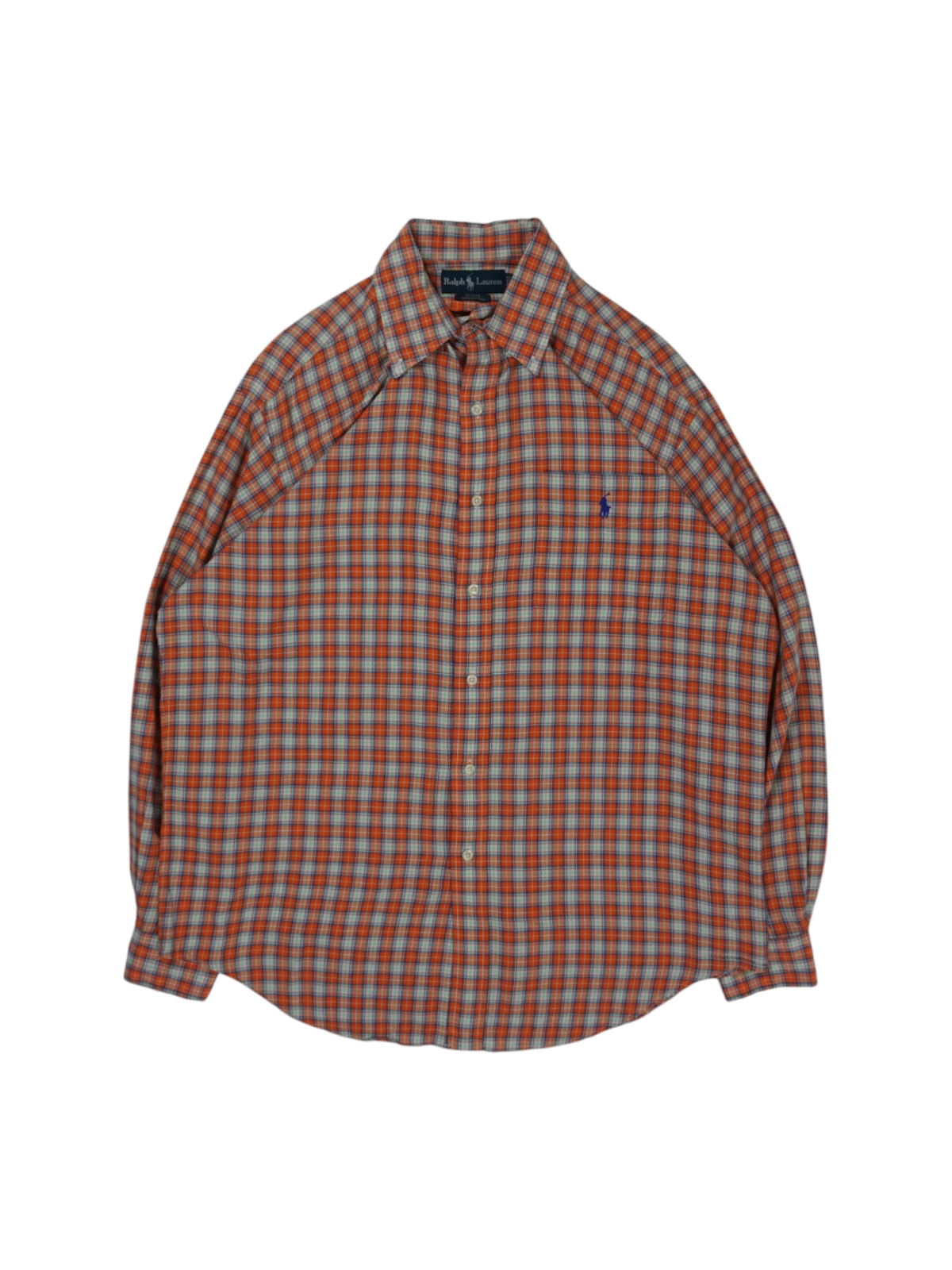 Vintage Ralph Lauren Orange Blue Shirt