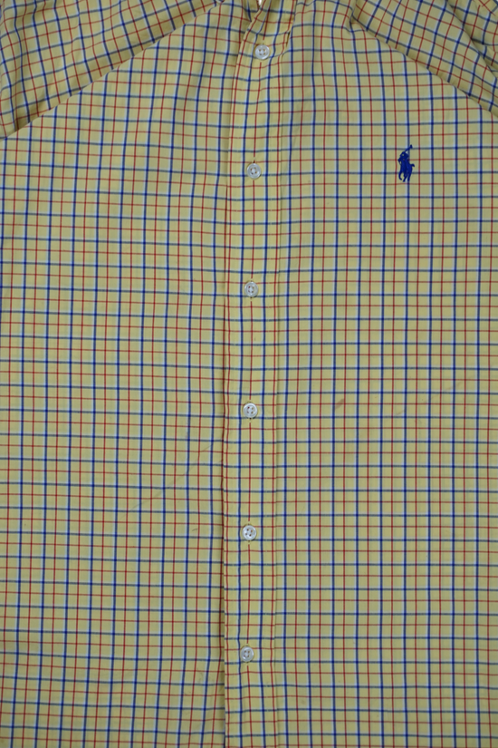 Vintage Ralph Lauren Yellow Checkered Shirt