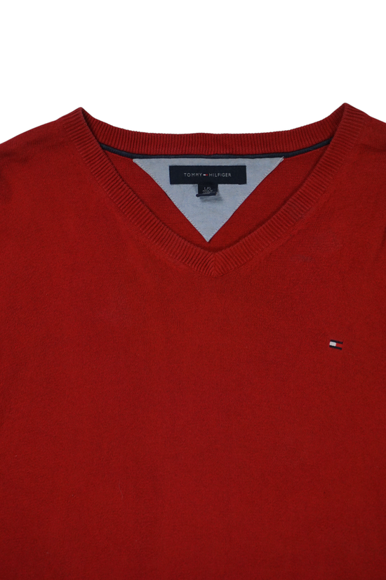 Vintage Tommy Hilfiger Red Knit Sweater