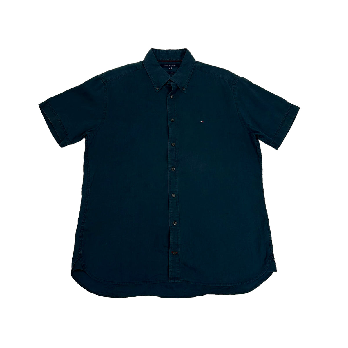 Vintage Tommy Hilfiger Short Sleeved Navy Shirt